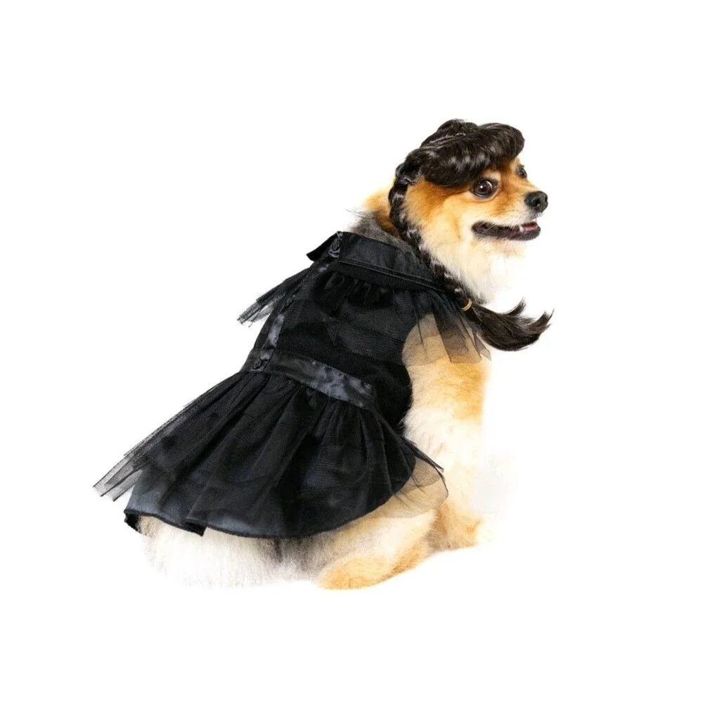 Vibrant Life Gothic Witch Dog/Pet Halloween Costume Wig & Outfit S (10-20Lbs)